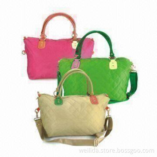 Fashionable Handbags, Made of Polyester Twill with Foam Inside, Sized 40 x 19 x 25cm